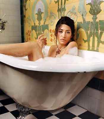 Wafah Dufour, niece of Osama bin Laden, poses in an undated publicity photo released on December 22, 2005, taken during a photo session for the January 2006 issue of GQ Magazine.