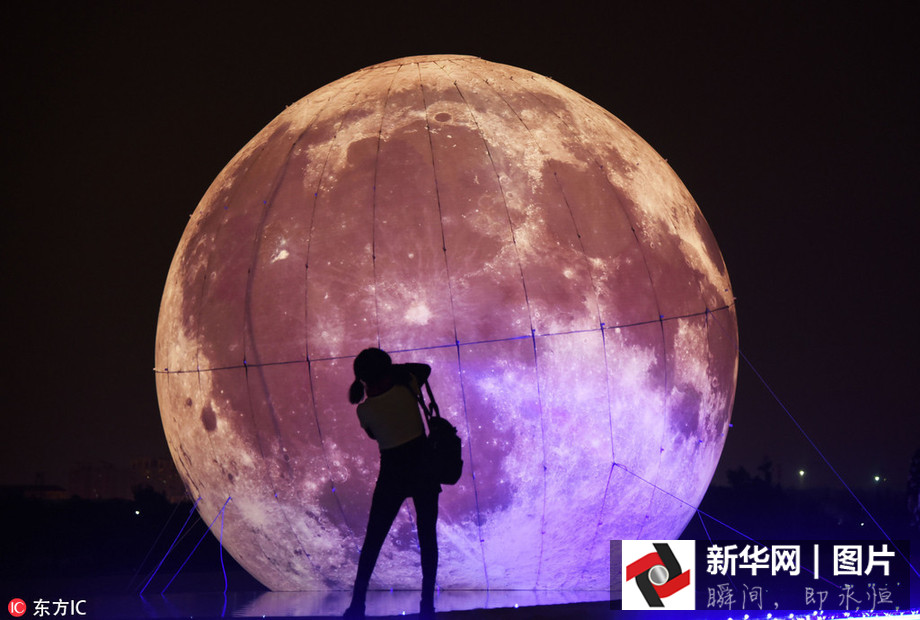 中秋佳節將至 各地“人造月亮”景觀大PK（組圖）